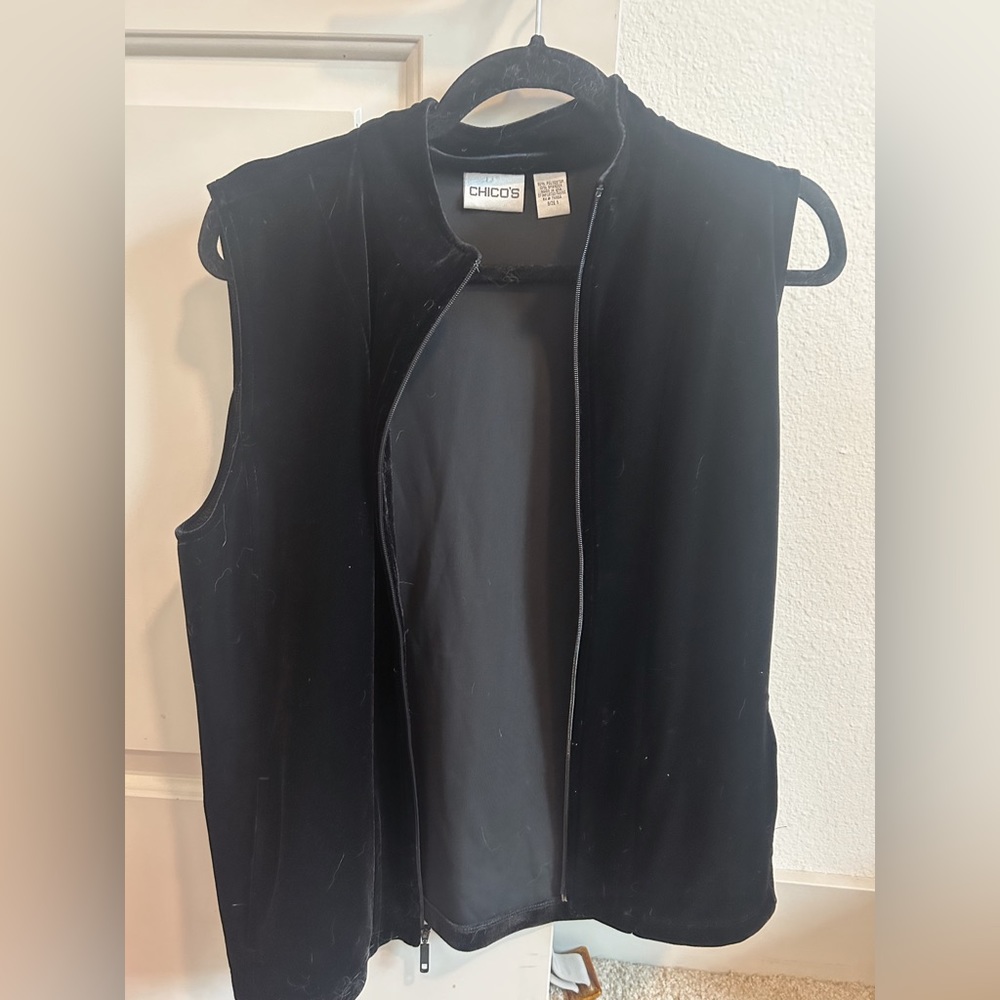 Vintage velvet vest/cardigan